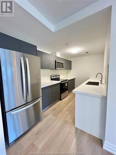 3320 Stella Unit# 514, Windsor, ON - Indoor Photo Showing Kitchen With Stainless Steel Kitchen With Double Sink