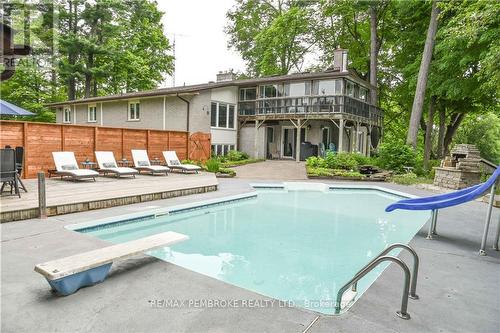 17 Harris Crescent, Whitewater Region, ON - Outdoor With In Ground Pool With Deck Patio Veranda With Backyard