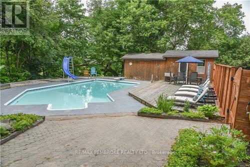 17 Harris Crescent, Whitewater Region, ON - Outdoor With In Ground Pool With Deck Patio Veranda With Backyard