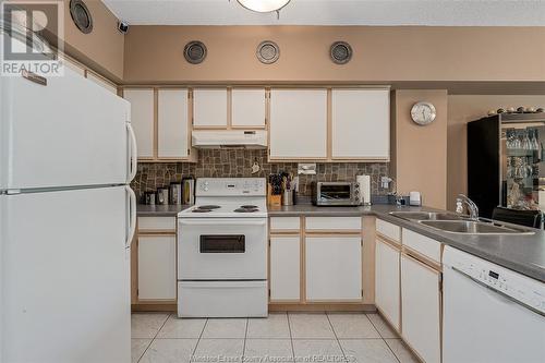 4850 Grand Boulevard Unit# 304, Windsor, ON - Indoor Photo Showing Kitchen With Double Sink