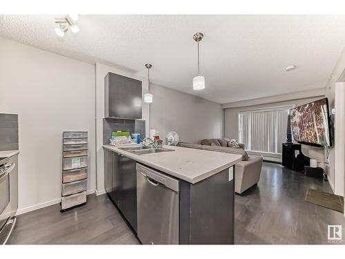 #430 344 Windermere Rd Nw, Edmonton, AB - Indoor Photo Showing Kitchen With Double Sink