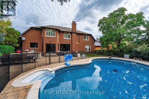 1340 Greeneagle Drive, Oakville, ON - Outdoor With In Ground Pool With Deck Patio Veranda With Backyard