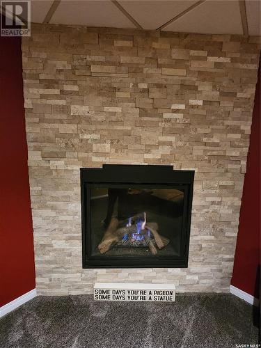 304 Anderson Street, Grenfell, SK - Indoor Photo Showing Living Room With Fireplace