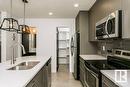 9010 114 Av Nw, Edmonton, AB  - Indoor Photo Showing Kitchen With Stainless Steel Kitchen With Double Sink With Upgraded Kitchen 