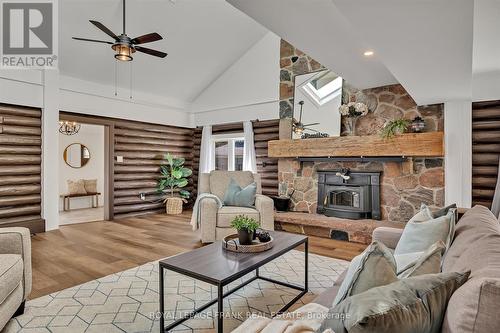 833 Fife Bay Marina Lane, Smith-Ennismore-Lakefield, ON - Indoor Photo Showing Living Room With Fireplace