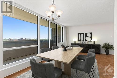 Virtually staged - 2625 Regina Street Unit#1502, Ottawa, ON - Indoor Photo Showing Dining Room