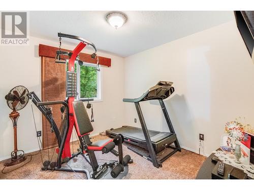 5913 Bluebird Road, Taghum, BC - Indoor Photo Showing Gym Room