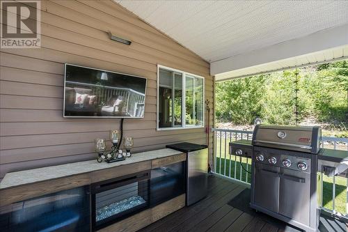 5913 Bluebird Road, Taghum, BC - Outdoor With Deck Patio Veranda With Exterior