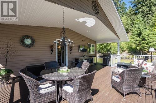 5913 Bluebird Road, Taghum, BC - Outdoor With Deck Patio Veranda With Exterior