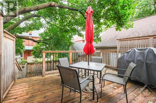 rear deck from kitchen - 130 Hawthorne Avenue Unit#A, Ottawa, ON - Outdoor With Deck Patio Veranda With Exterior