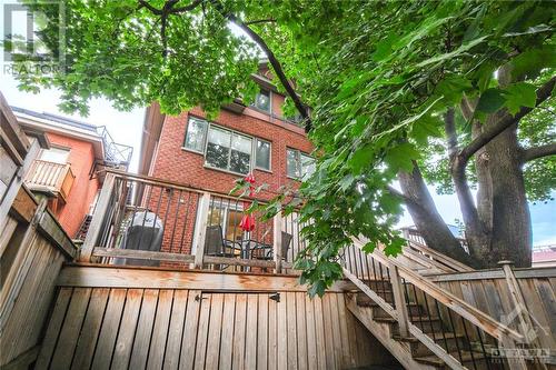 rear deck & underneath storage / patio access - 130 Hawthorne Avenue Unit#A, Ottawa, ON - Outdoor With Exterior