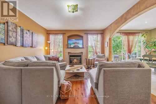 40 Maldives Crescent, Brampton, ON - Indoor Photo Showing Living Room With Fireplace