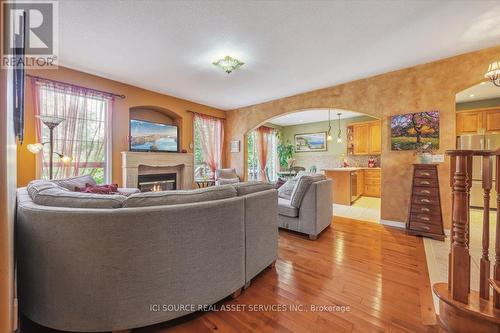 40 Maldives Crescent, Brampton, ON - Indoor Photo Showing Living Room With Fireplace