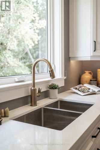 10 King Street, Kawartha Lakes, ON - Indoor Photo Showing Kitchen With Double Sink