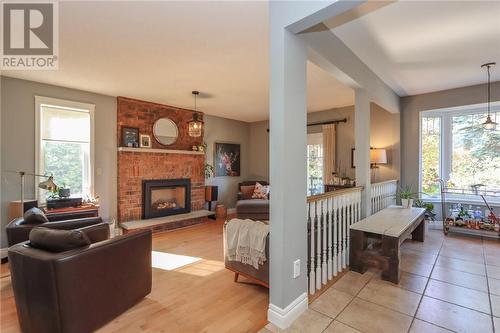 464 Kaireen Street, Sudbury, ON - Indoor Photo Showing Living Room With Fireplace