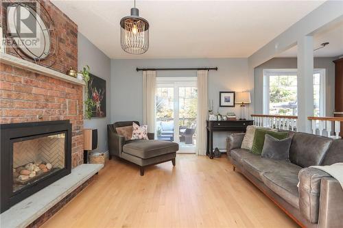 464 Kaireen Street, Sudbury, ON - Indoor Photo Showing Living Room With Fireplace