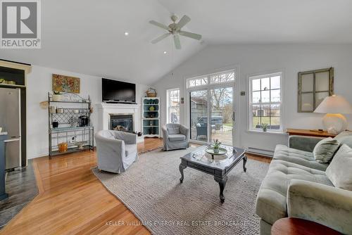 434 Bloomfield Main Street, Prince Edward County (Bloomfield), ON - Indoor Photo Showing Living Room With Fireplace