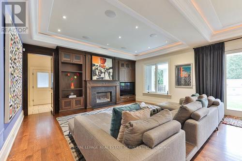 64 Brentwood Road, Oakville, ON - Indoor Photo Showing Living Room With Fireplace