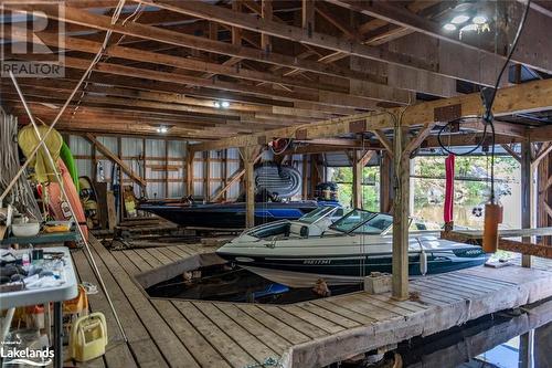 2 Wet Slips and 1 Dry Slip inside The Boathouse - 285 Crooked Bay Road, Port Severn, ON - Indoor