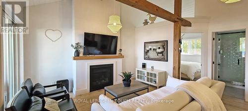 93-44 Potato Island Road, Georgian Bay, ON - Indoor Photo Showing Living Room With Fireplace