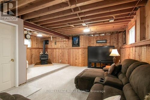 323 Pastern Trail, Waterloo, ON - Indoor Photo Showing Basement With Fireplace