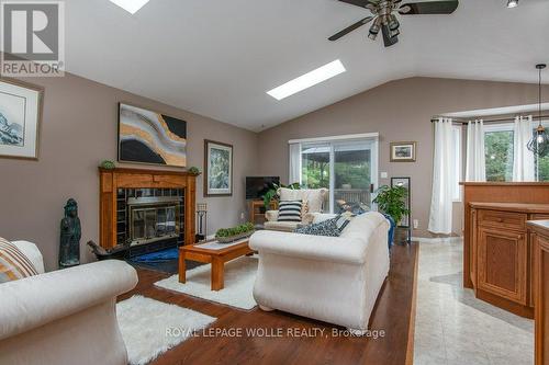 323 Pastern Trail, Waterloo, ON - Indoor Photo Showing Living Room With Fireplace