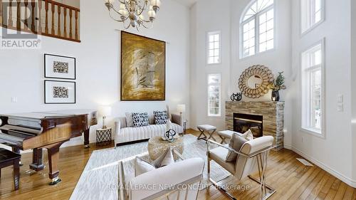 51 Tranquility Avenue, Hamilton, ON - Indoor Photo Showing Living Room With Fireplace