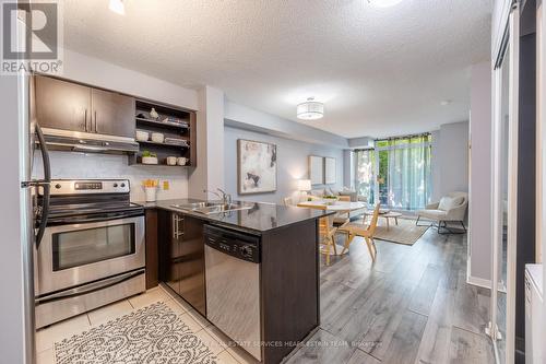 209 - 120 Dallimore Circle, Toronto, ON - Indoor Photo Showing Kitchen With Stainless Steel Kitchen With Double Sink