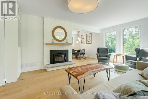 19375 The Mississaugas Trail, Scugog, ON - Indoor Photo Showing Living Room With Fireplace