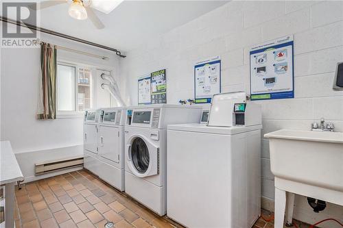 Laundry is on main floor of building. so very convenient - 26 Pearl Street Unit#107, Smiths Falls, ON - Indoor Photo Showing Laundry Room