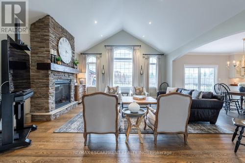 1068 Wyatt Road, Hamilton, ON - Indoor With Fireplace