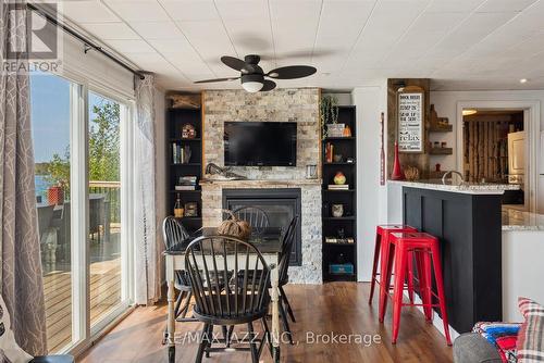 33 Hillcrest Avenue, Kawartha Lakes, ON - Indoor Photo Showing Other Room With Fireplace