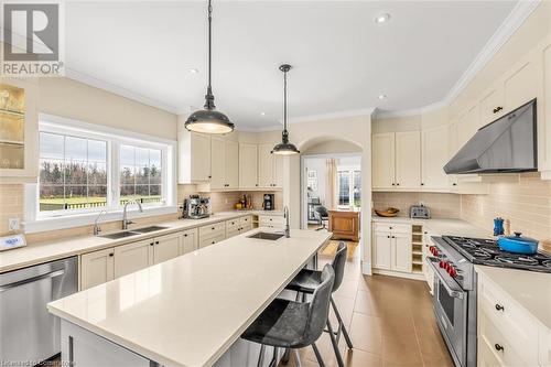 1068 Wyatt Road, Hamilton, ON - Indoor Photo Showing Kitchen With Double Sink With Upgraded Kitchen