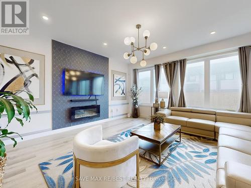 158 Mount Albion Road, Hamilton, ON - Indoor Photo Showing Living Room With Fireplace