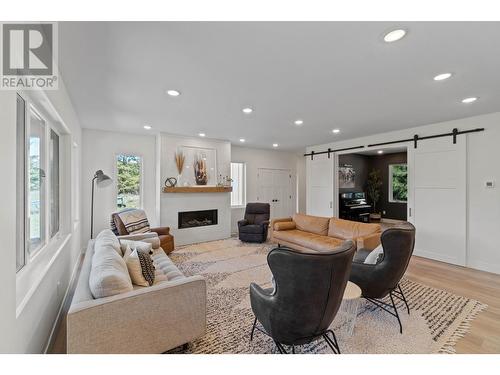 460 Shuswap Chase Cr Road, Chase, BC - Indoor Photo Showing Living Room With Fireplace