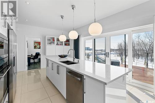 11 Stoney Ridge Place, North Battleford Rm No. 437, SK - Indoor Photo Showing Kitchen With Double Sink With Upgraded Kitchen