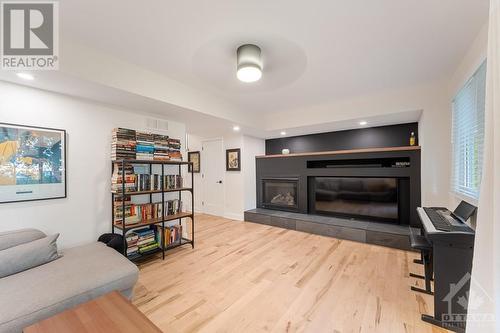 655 Richmond Road Unit#10, Ottawa, ON - Indoor Photo Showing Living Room With Fireplace