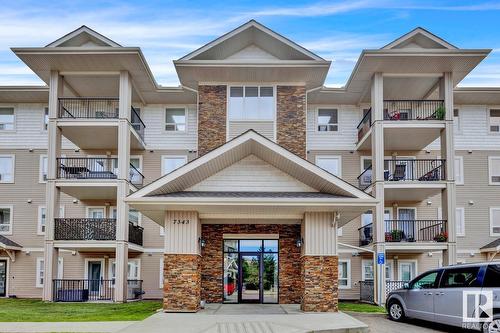 7343 South Terwillegar Dr Nw, Edmonton, AB - Outdoor With Balcony With Facade