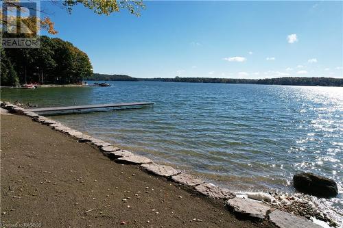 Armor stone shoreline - 195 Blue Mountain Maples Road, Eugenia, ON - Outdoor With Body Of Water With View