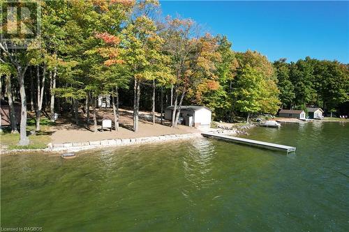 100 feet on waterfront - 195 Blue Mountain Maples Road, Eugenia, ON - Outdoor With Body Of Water