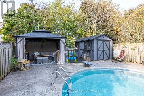 472 Burnham Manor Court, Cobourg, ON - Outdoor With In Ground Pool With Deck Patio Veranda With Backyard