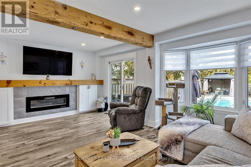 472 Burnham Manor Court, Cobourg, ON - Indoor Photo Showing Living Room With Fireplace