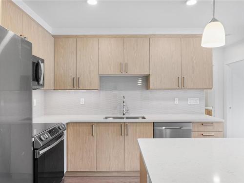 204-135 Haliburton St, Nanaimo, BC - Indoor Photo Showing Kitchen With Double Sink