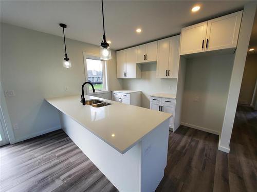 536 St Alphonse Avenue, Ste Anne, MB - Indoor Photo Showing Kitchen With Double Sink