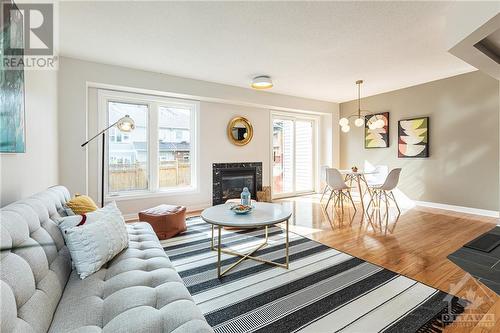 28 Drysdale Street, Ottawa, ON - Indoor Photo Showing Living Room With Fireplace