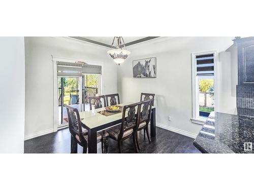 5412 162B Ave Nw Nw, Edmonton, AB - Indoor Photo Showing Dining Room