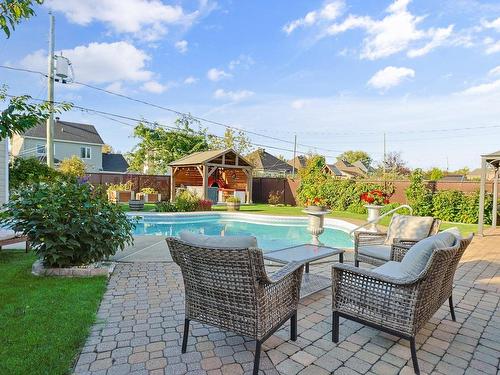 Backyard - 39 Rue Monseigneur-Dorais, Mercier, QC - Outdoor With In Ground Pool With Deck Patio Veranda