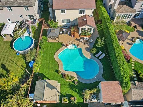 Aerial photo - 39 Rue Monseigneur-Dorais, Mercier, QC - Outdoor With Above Ground Pool