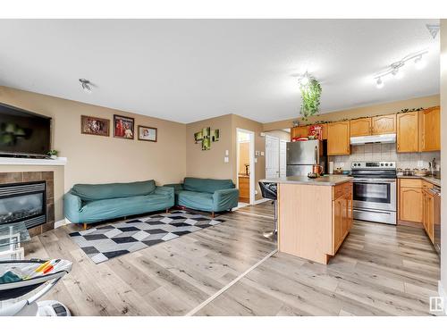 3723 11 St Nw, Edmonton, AB - Indoor With Fireplace