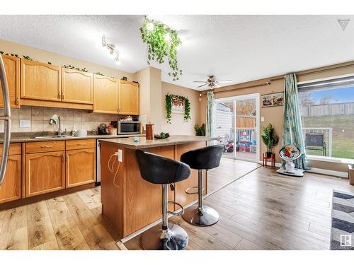 3723 11 St Nw, Edmonton, AB - Indoor Photo Showing Kitchen With Double Sink